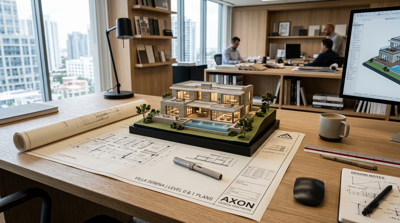 Architectural design blueprint
